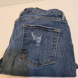 Just Black Denim, size 29, raw hem, skinny jeans